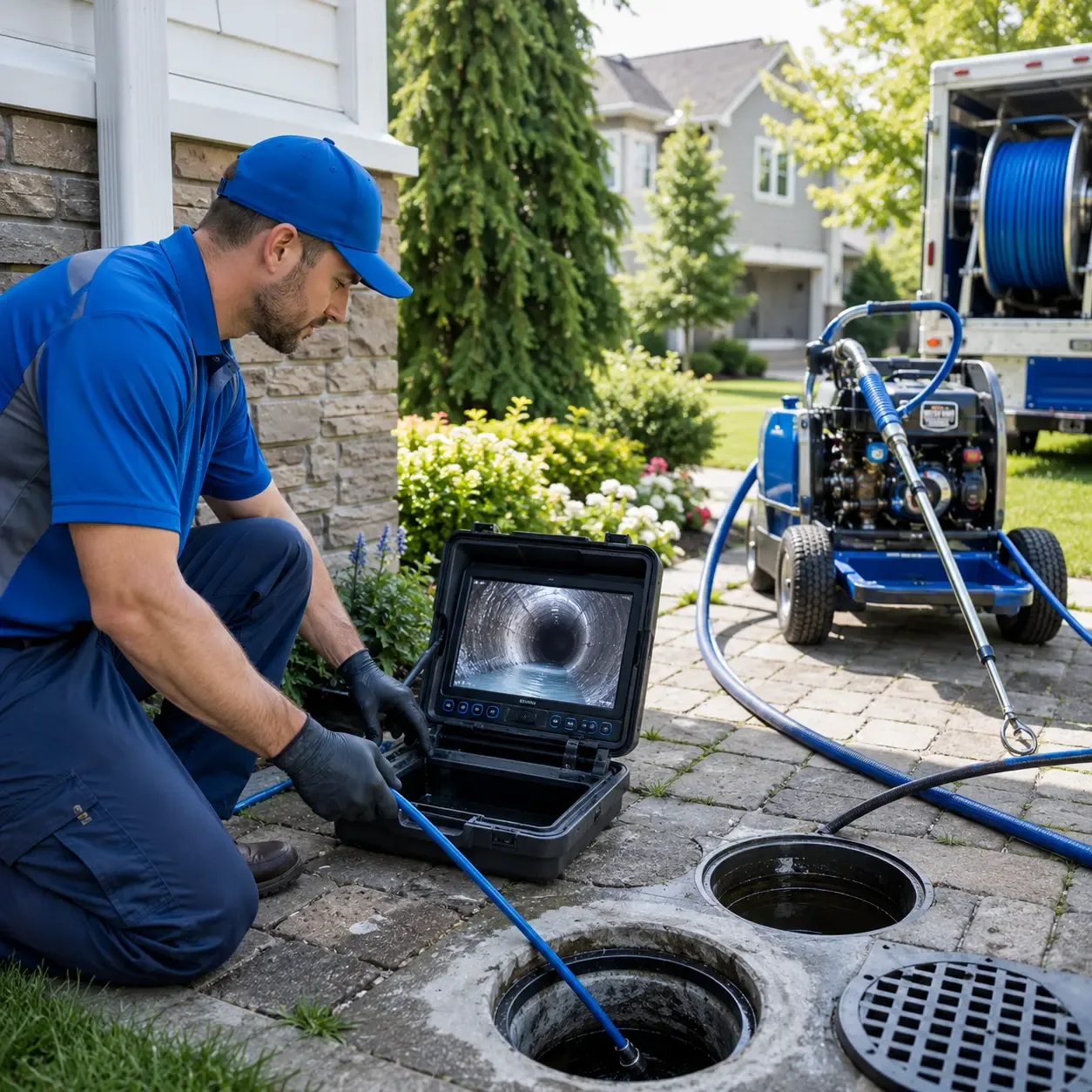 Outdoor drain cleaning professionals serving Luke, MD
