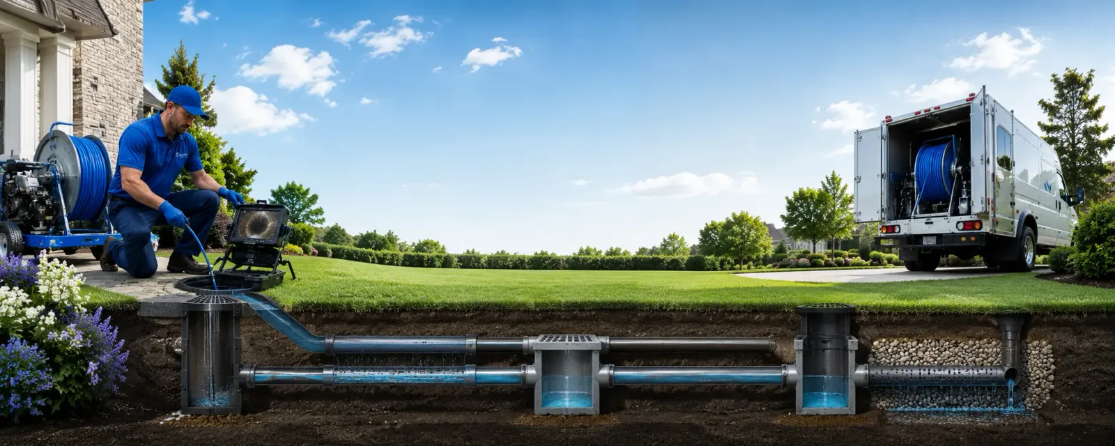 Outdoor drain cleaning information for Luke, MD